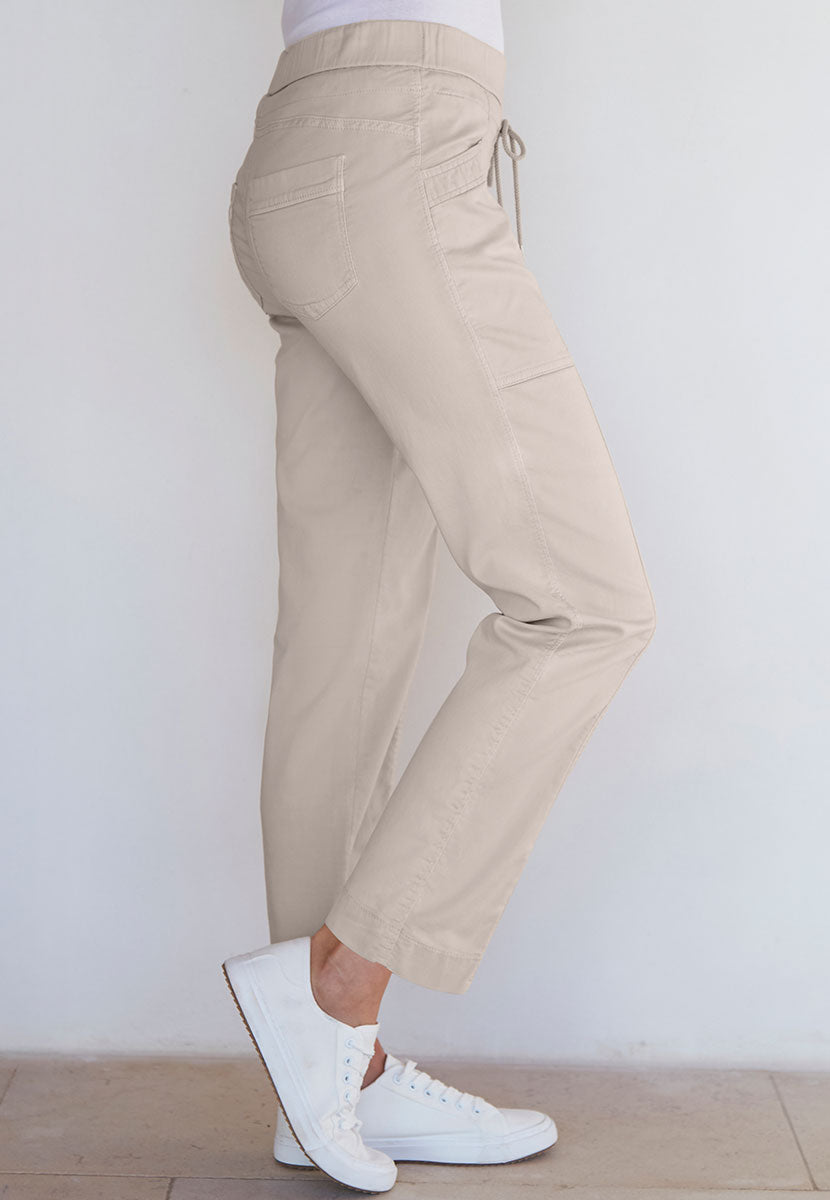 TONI Sue Tapered Trouser - Oatmeal