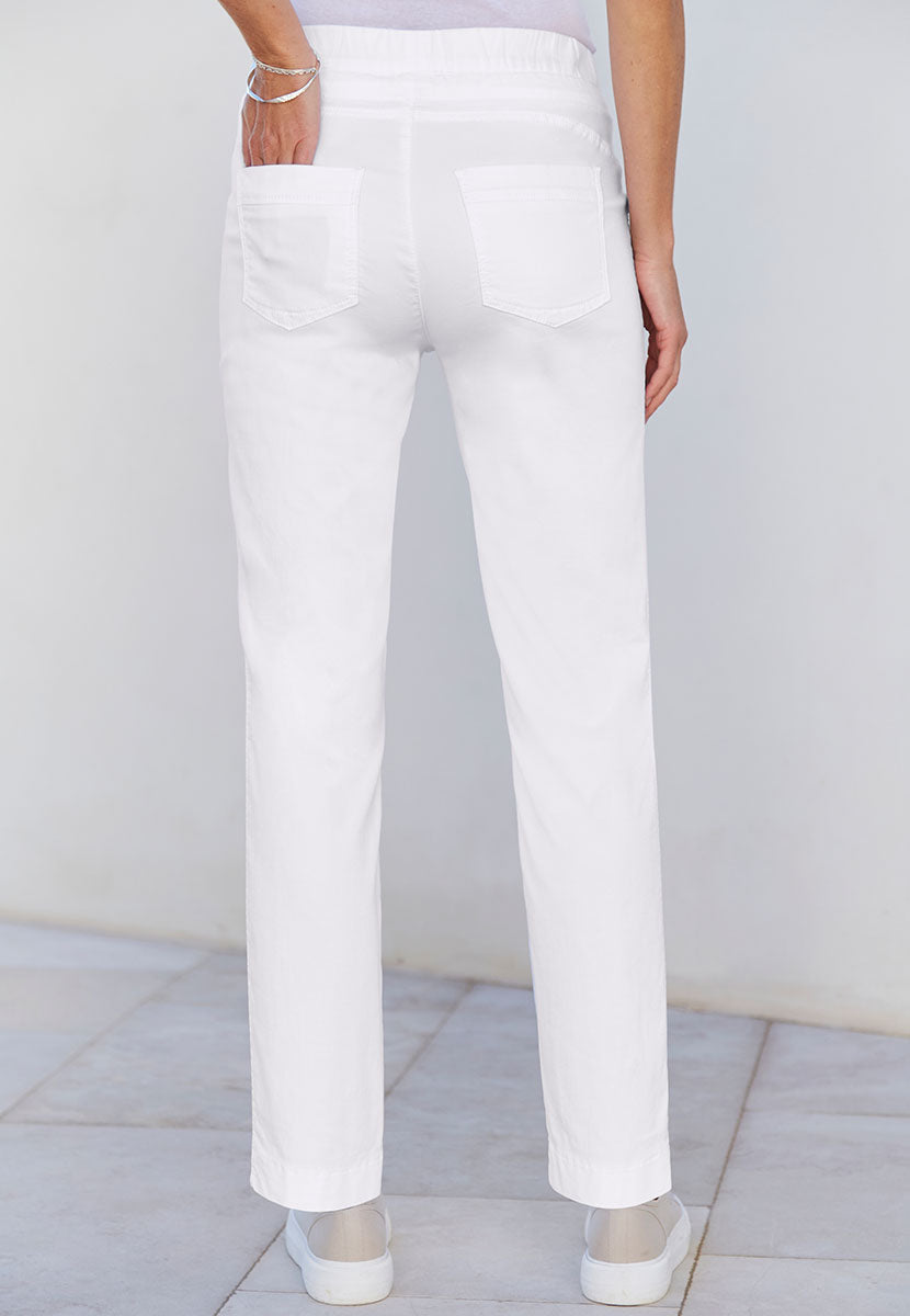 TONI Sue Tapered Trouser - White