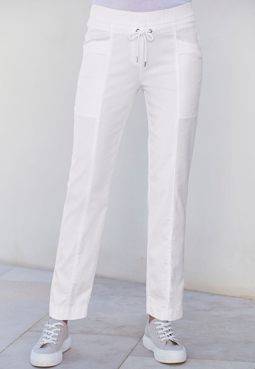 TONI Sue Tapered Trouser - White