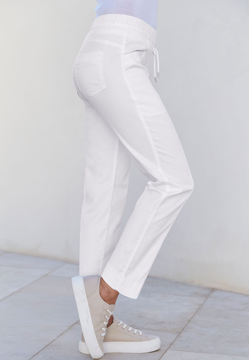 TONI Sue Tapered Trouser - White