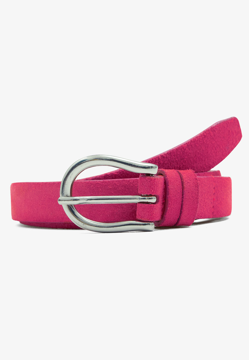 Brax - Suede Leather Belt - Raspberry