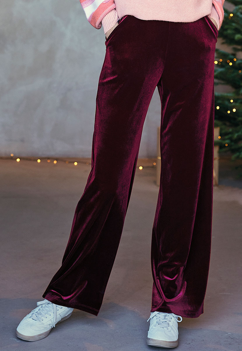 Ladies cheap velvet trousers
