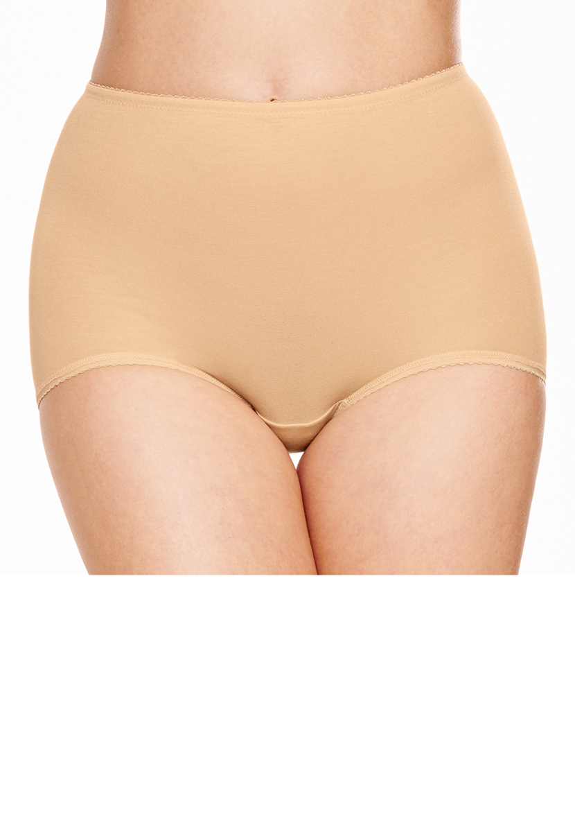 3 Pack Micro Modal Trouser Brief - Nude