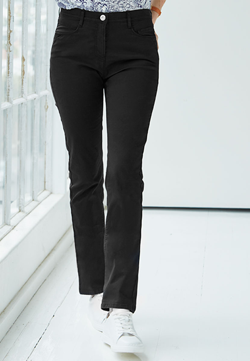 BRAX Superior Cotton Carola Curvy Fit Trouser – Perma Black