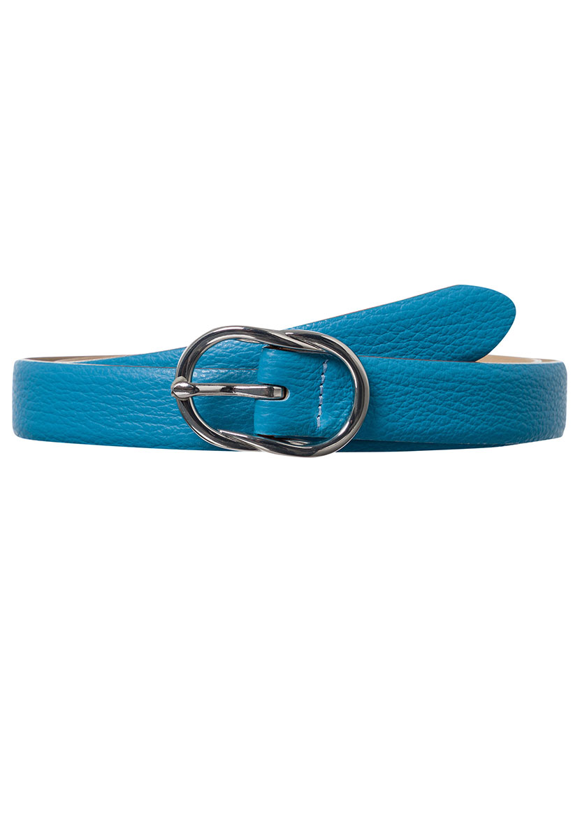  BRAX Leather Belt - Santorini Blue
