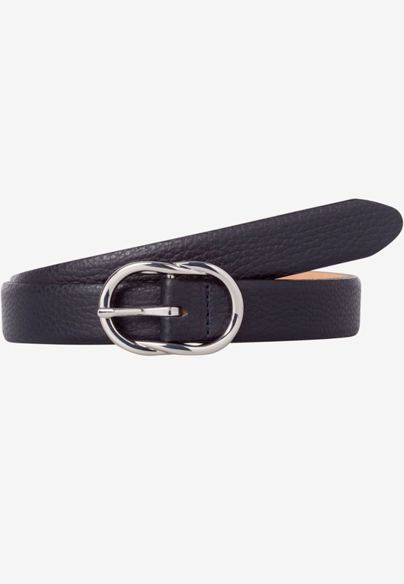 BRAX Leather Belt - Navy