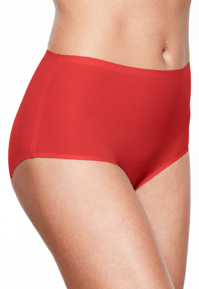 Chantelle - 2 Pack of FB0264 Soft Stretch No VPL Full Brief Poppy Red