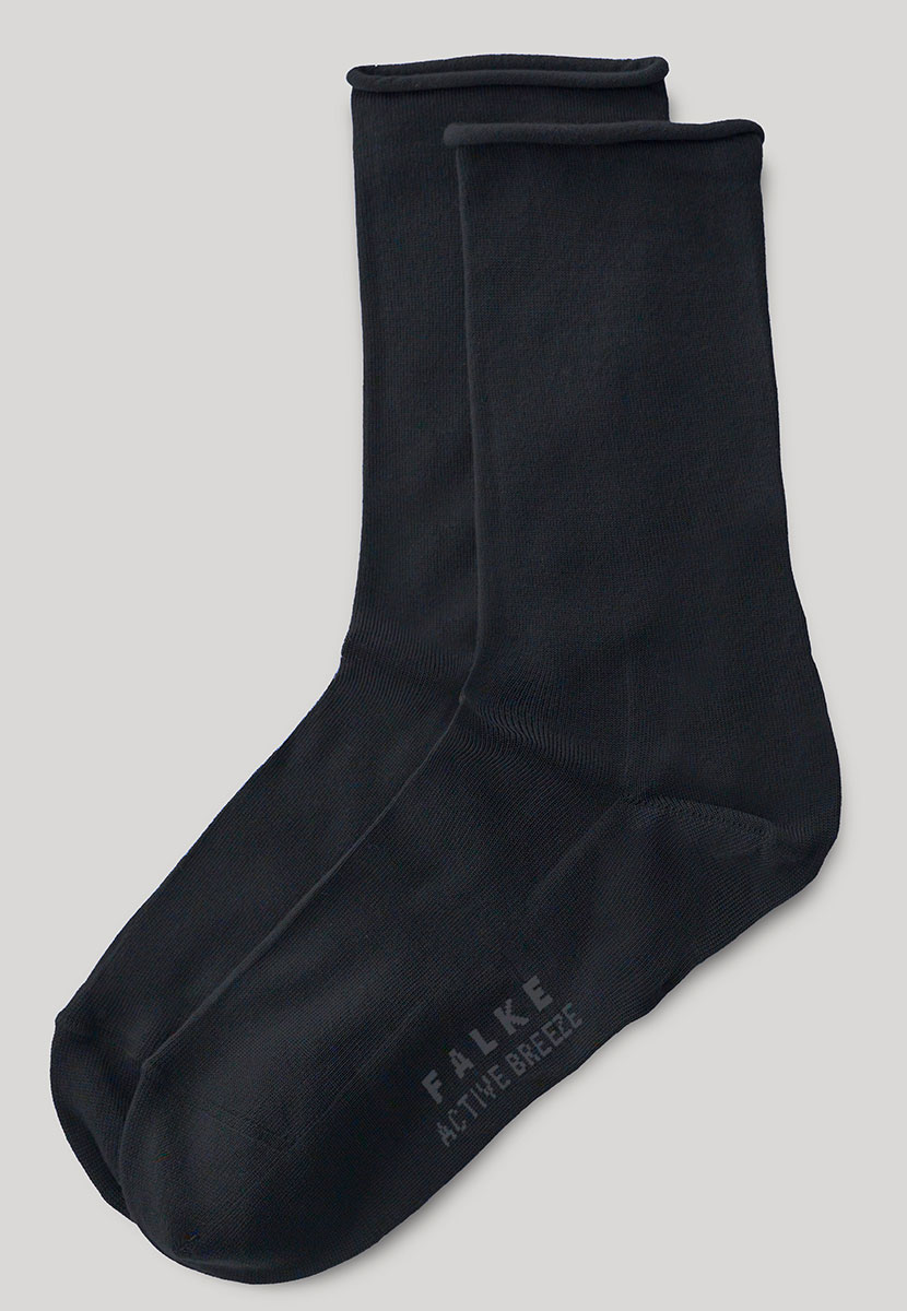 Falke- 2pk Active Breeze Ankle Socks - Black