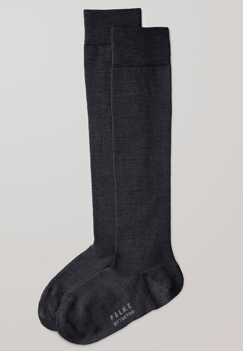 FALKE Soft Merino Knee High Sock - Anthracite