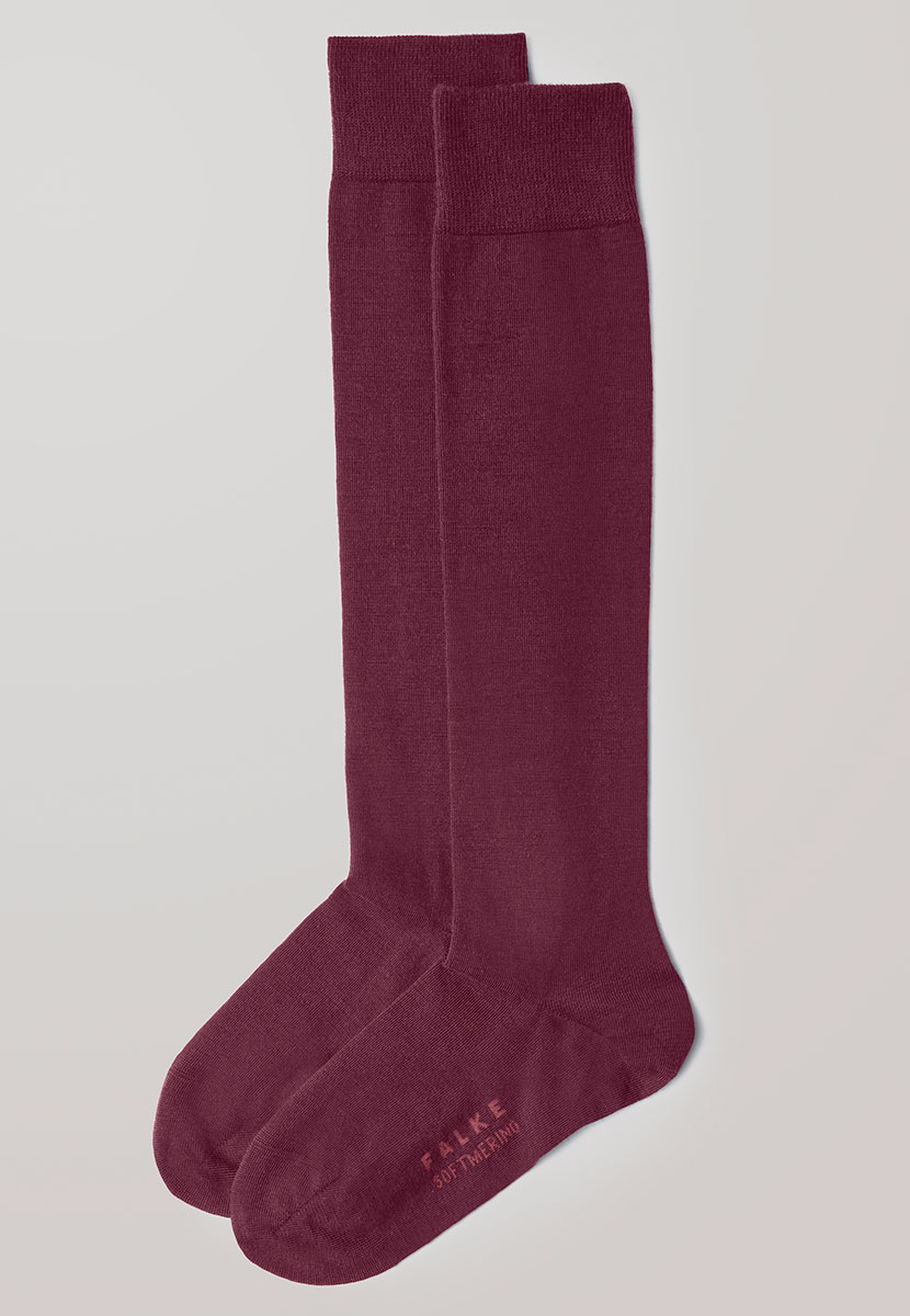 FALKE Soft Merino Knee High Sock - Barolo