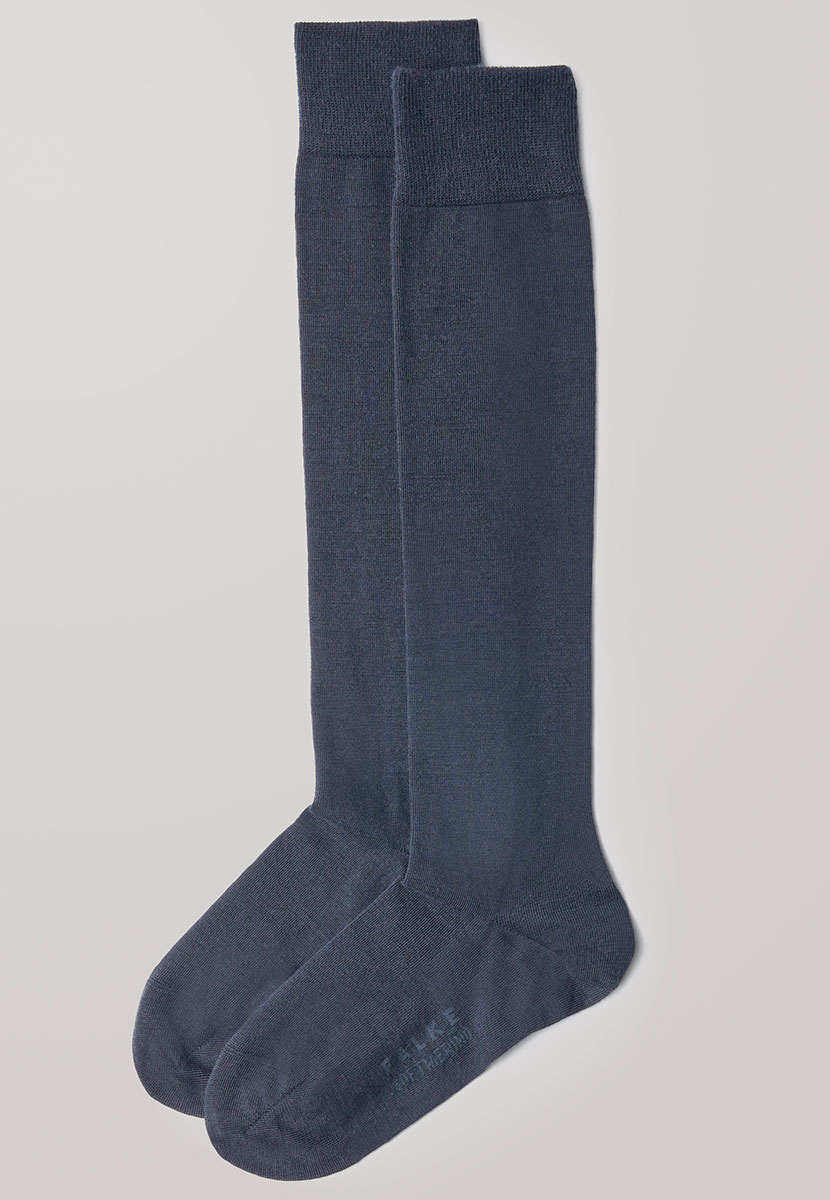 FALKE Soft Merino Knee High Sock - Dark Navy