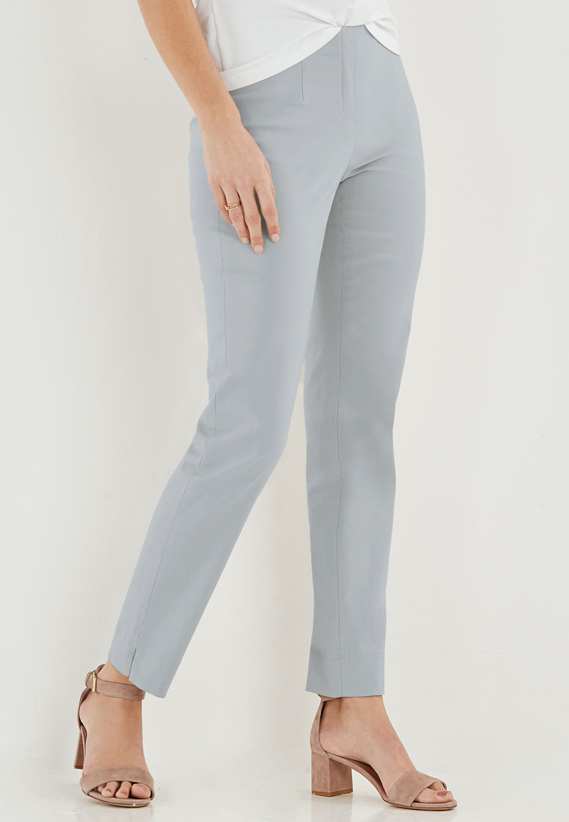 ROBELL Marie Trousers - Silver Grey
