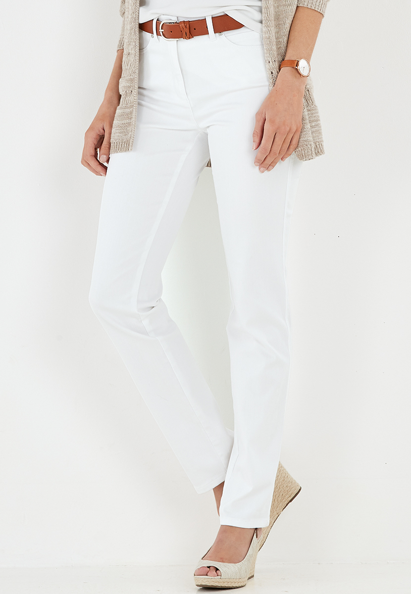 Toni - Be Loved Trousers 30 inch leg White